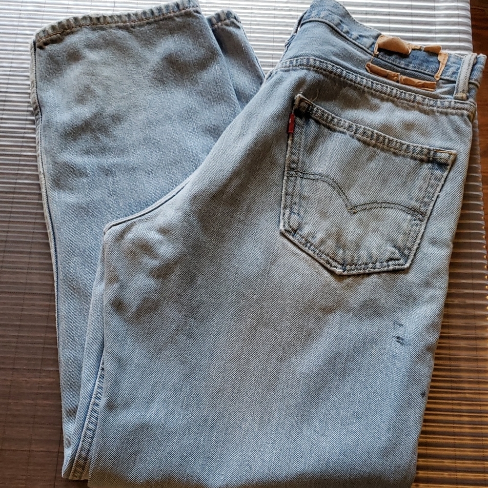 Levi's Men's Light Blue 550 Straight Jeans 34x30